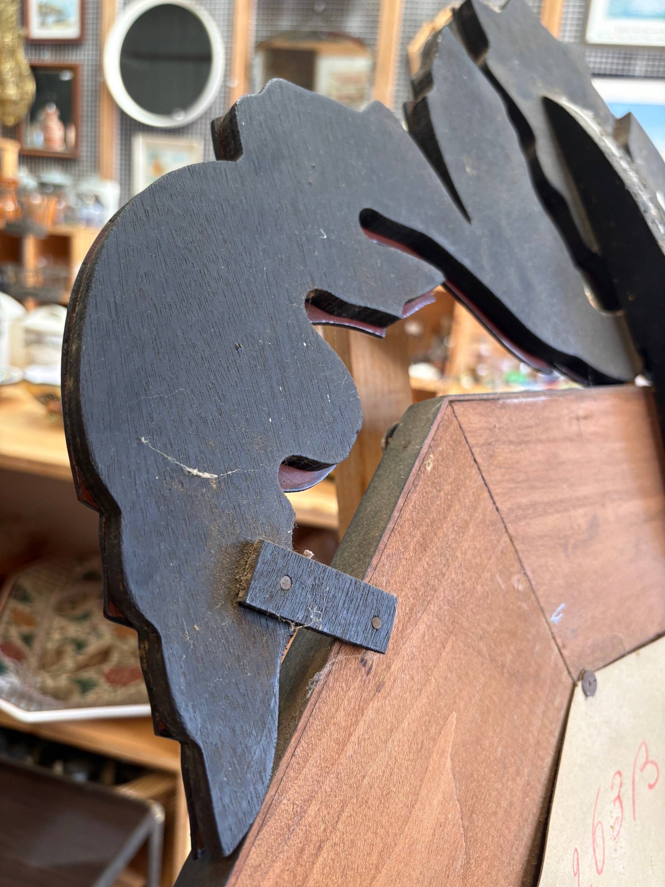 Large antique Venetian mirror with a glazing bar – early 20th century