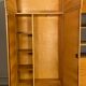 Modular bookcase with vintage wardrobe 60