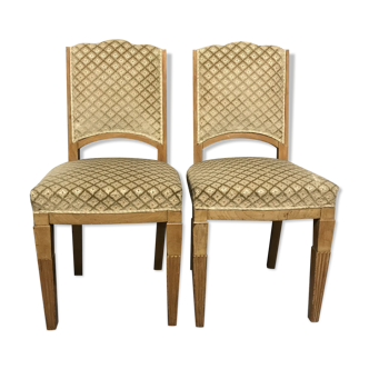 Pair of chairs time art deco
