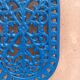 Dessous de plat en fonte bleu