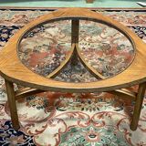 70s teak coffee table
