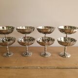 Vintage stainless steel flower bowls