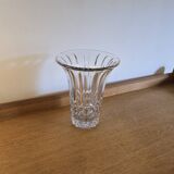 Vase en verre moulé 1950 Art Déco