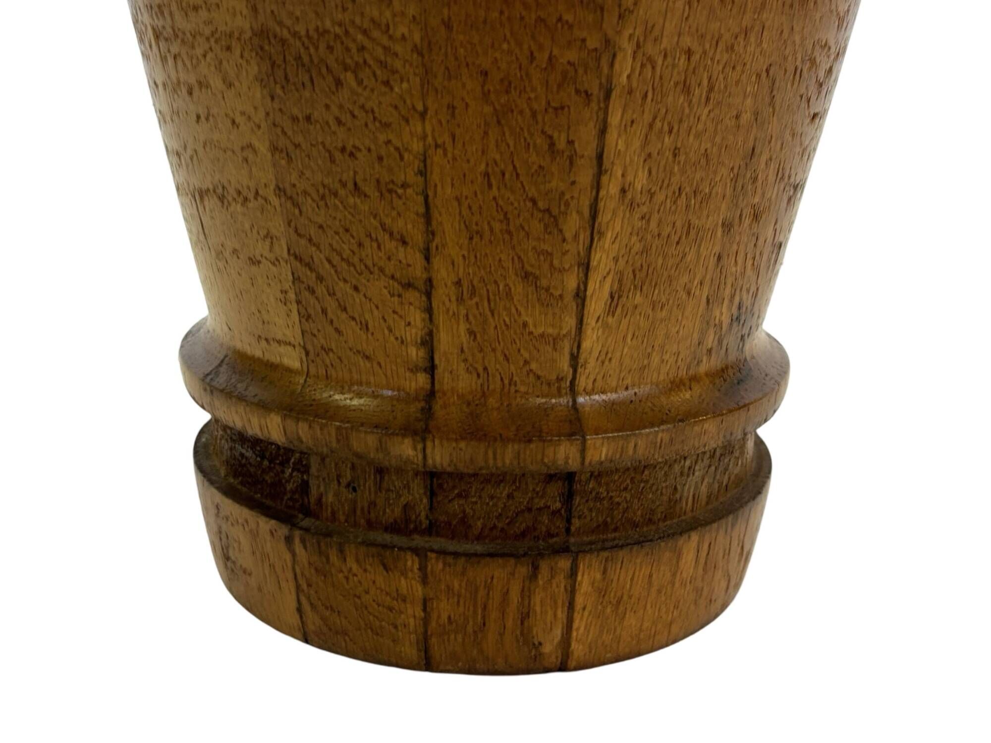 Vintage umbrella holder wooden basket storage 1960 minimalist design