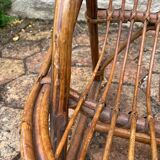 Vintage rattan children's armchair