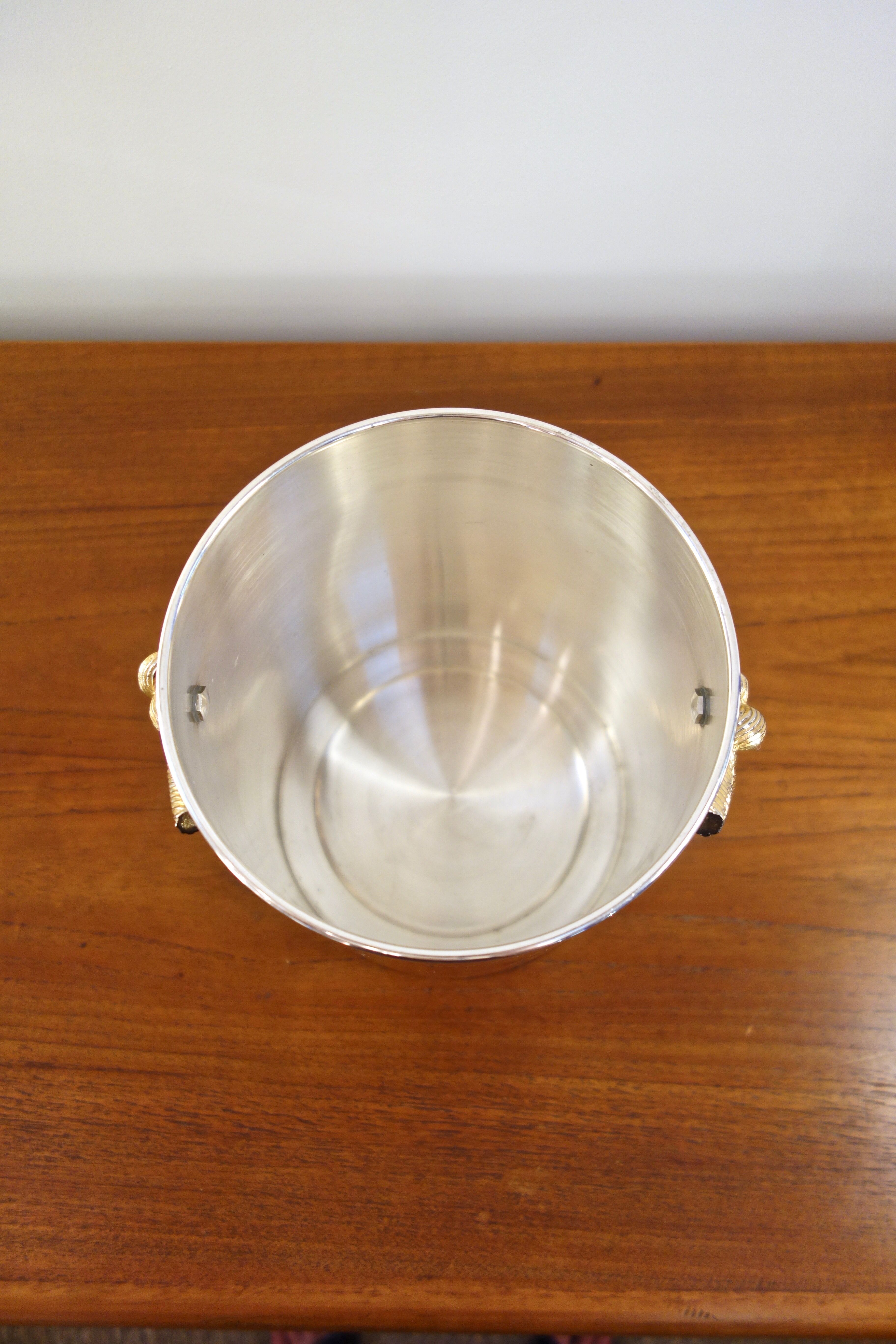 Vintage champagne bucket Lancel, France 1970's