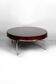 Modernist Coffee Table – Chrome & Exotic Wood – Italy, Circa 1960-1970