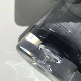 5 70's large bubble black smoked whiskey glasses