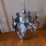 Vintage chandelier 70'S Oscar Torlasco , 9 lights