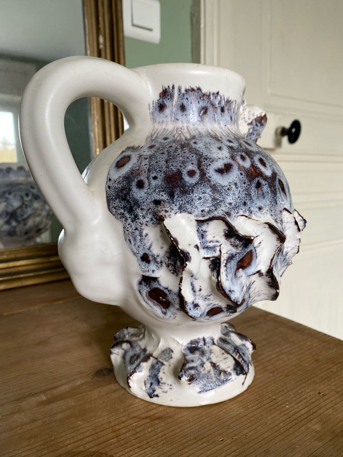 Fat lava vase Vallauris