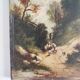Shepherd with his sheep oil on panel 19th century
