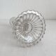 Antique baluster-shaped molded glass candlestick holder