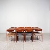 Extendable teak dining table by Wiesner & Hager, Austria