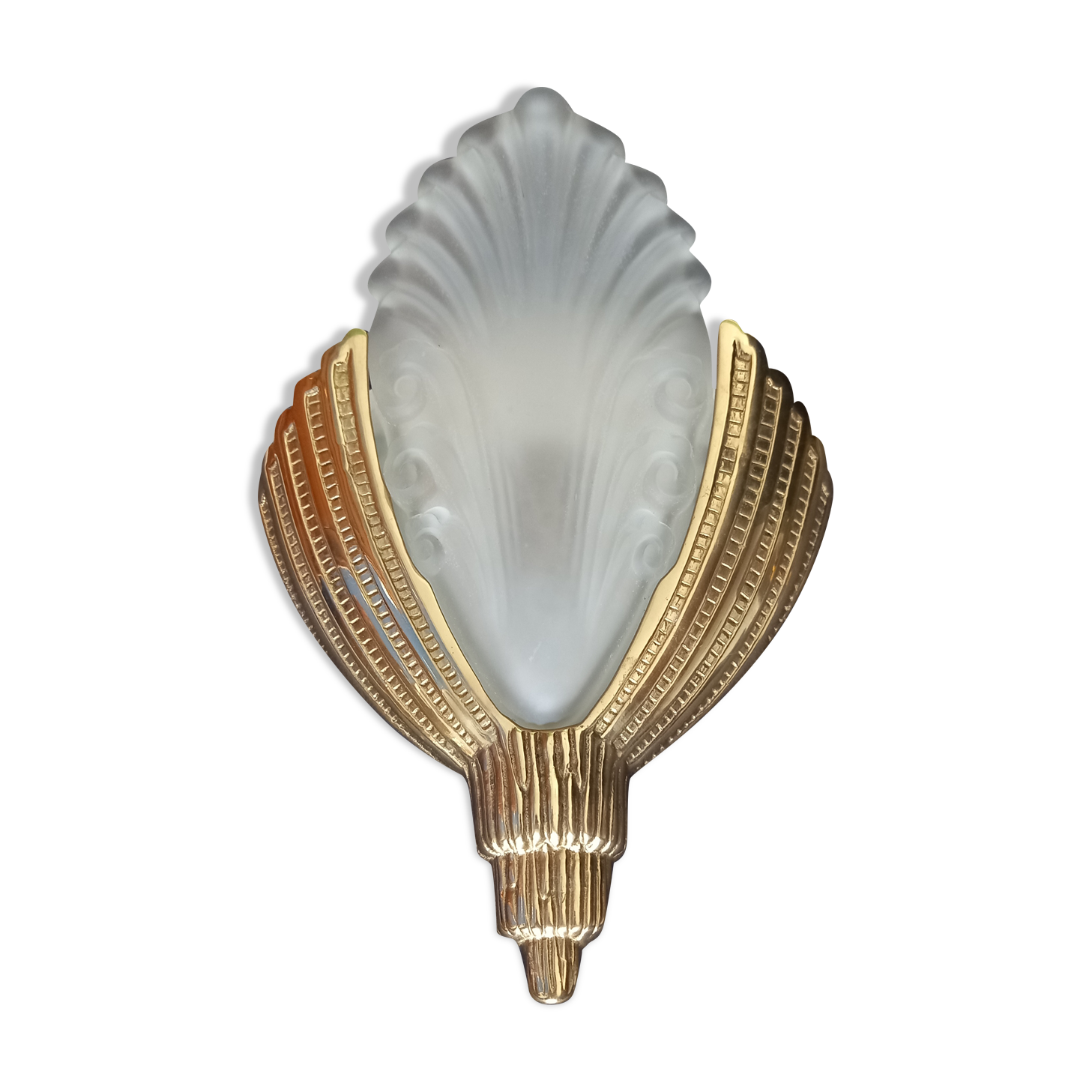 Art Deco wall lamp glass paste