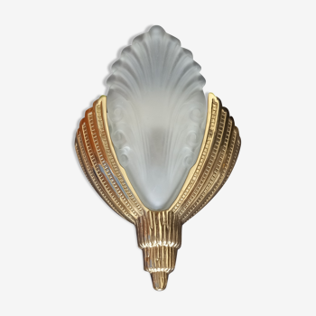 Art Deco wall lamp glass paste