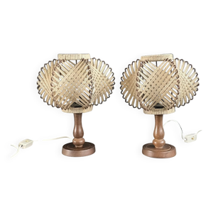 Paire de lampes vintage