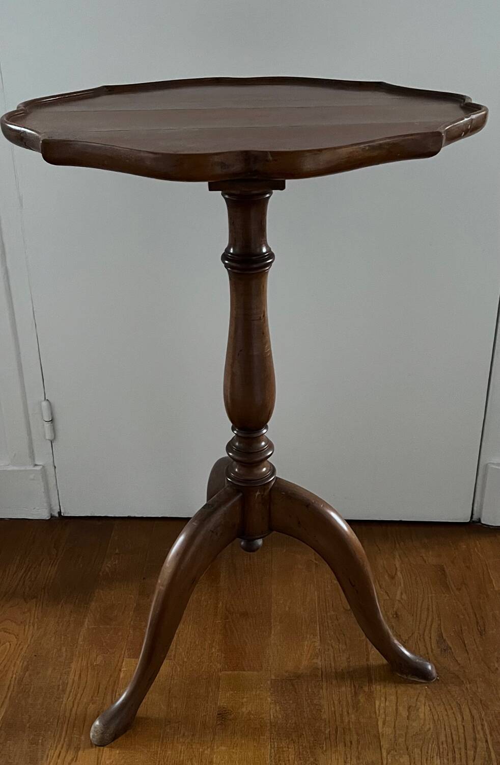 Vintage wooden pedestal table