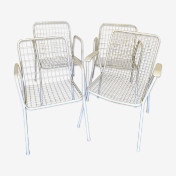 Lot de 4 fauteuils Emu Rio vintage jardin 1960-80’s (vendu par paire)