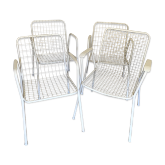 Lot of 4 chairs Emu vintage garden 1960-80's