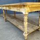 Table de métier drapière sapin décapé 3m