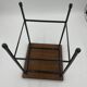 Plant holder in vintage wood and metal