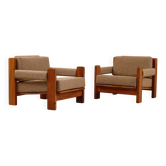 Elm armchairs, 1980s