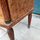 Empire style bedside table marble top