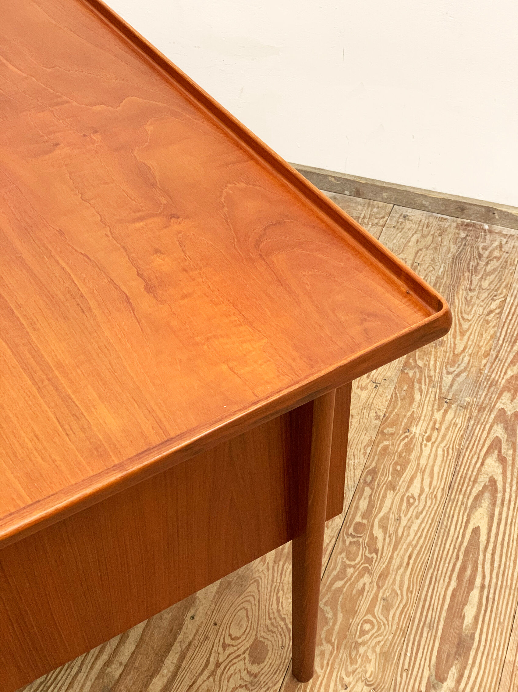 Danish teak desk by Peter Løvig Nielsen for Hedensted Møbelfabrik Denmark 1960s