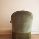 Vintage toad chair in green velvet