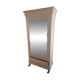 Armoire blanche – Bonbonnière parisienne avec miroir – À rénover