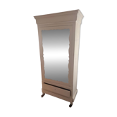 Armoire blanche – Bonbonnière parisienne avec miroir – À rénover