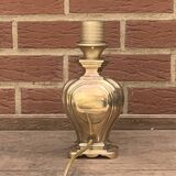 Old golden brass lamp base