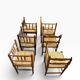 Vintage wooden bobbin corner chair