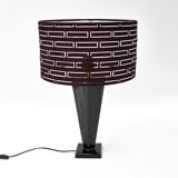 70s Hollywood Regency large table lamp with an openwork lampshade, Belgium