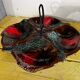 Vintage Vallauris Ceramic Hors d'oeuvre Serving Tray 33 x 33 cm