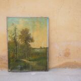 Ancient Landscape Painting, Painting on Canvas