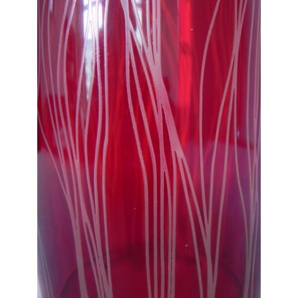 Vase vintage glass with small opening