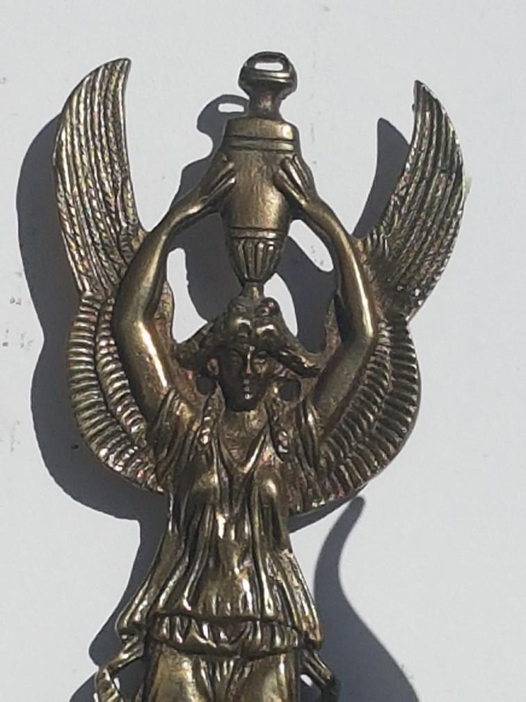 Pair of Empire-style gilded bronze wall light