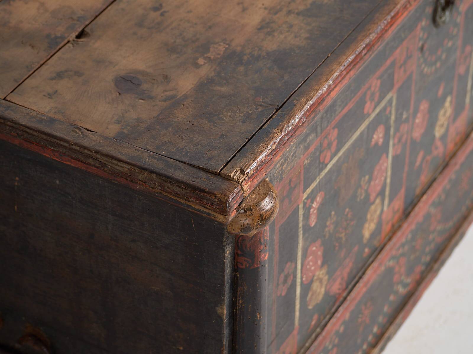 Antique painted chest (c.1870) #28