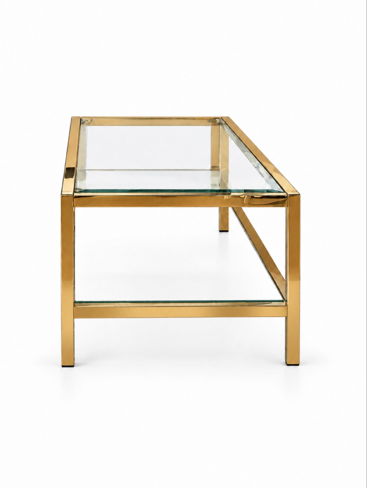 Table basse à double plateau des années 70