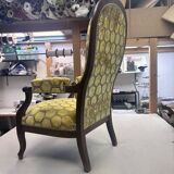 Voltaire armchair with a rack mechanism