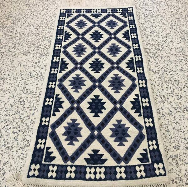 Tapis berbère haute laine noué à la main