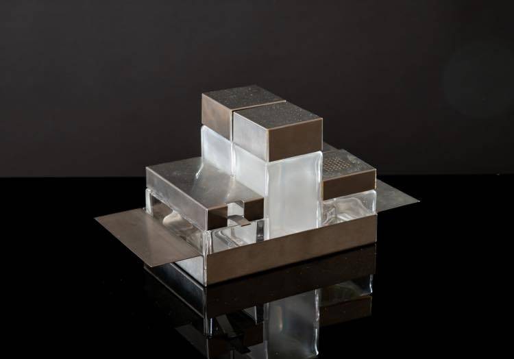 Hollywood regency Cruet-set, Manifattura Zani Italy, 1970s.