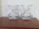 Pair of vintage crystal candlesticks