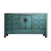 Buffet chinois bleu