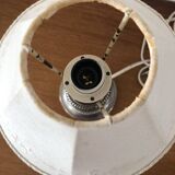 Vintage bedside lamp with chrome base