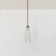 Ensemble de 4 lampes suspendues en verre cristal