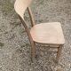 Luterma style solid wood bistro chair air-gummed
