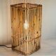 Vintage cube wood willow lamp