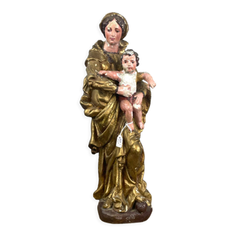 Virgin and Child in gilded wood